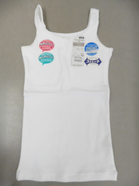 【KCM】□jhk-186■新品未使用■Twin Dimple by SOKY■女児/ガールズ/ジュニア 吸汗速乾 インナー タンクトップ サイズ:140■日本製拍卖