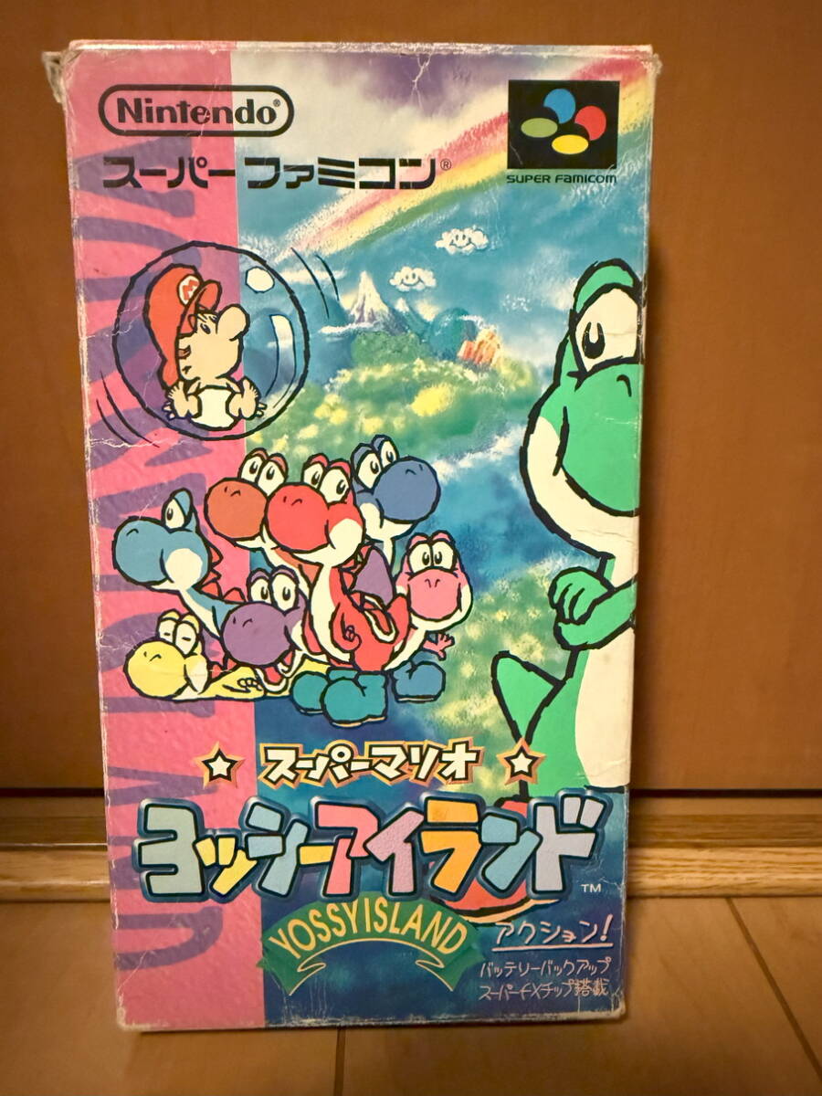 SFC スーパーマリオ ヨッシーアイランド 箱説付き拍卖