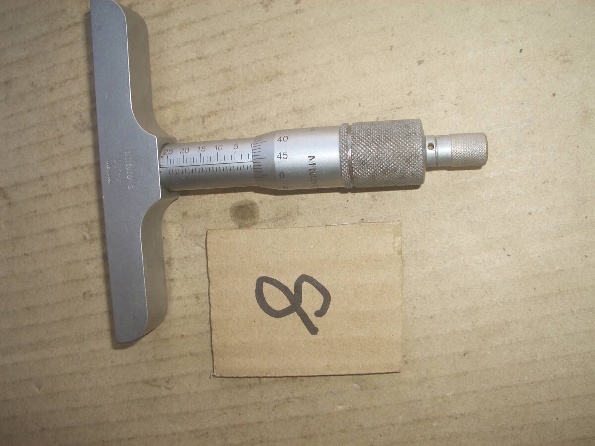 ミツトヨ デプスマイクロメーター 0~25ミリ 深さ測定 その8拍卖