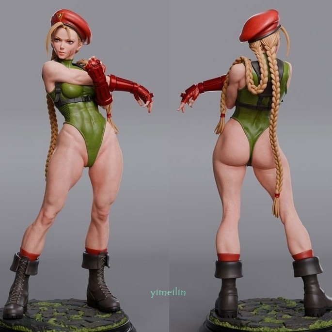【 キャミィ ストレッチver / ストリートファイター 】23cm / 樹脂 レジン ガレキ ガレージキット 3D 未塗装 未組立拍卖