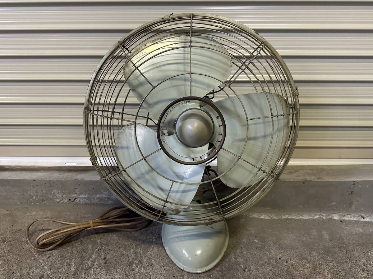 T4090 NATIONAL ナショナル ELECTRIC FAN エレクトリックファン F-1 扇風機 動作確認済み アンティーク拍卖