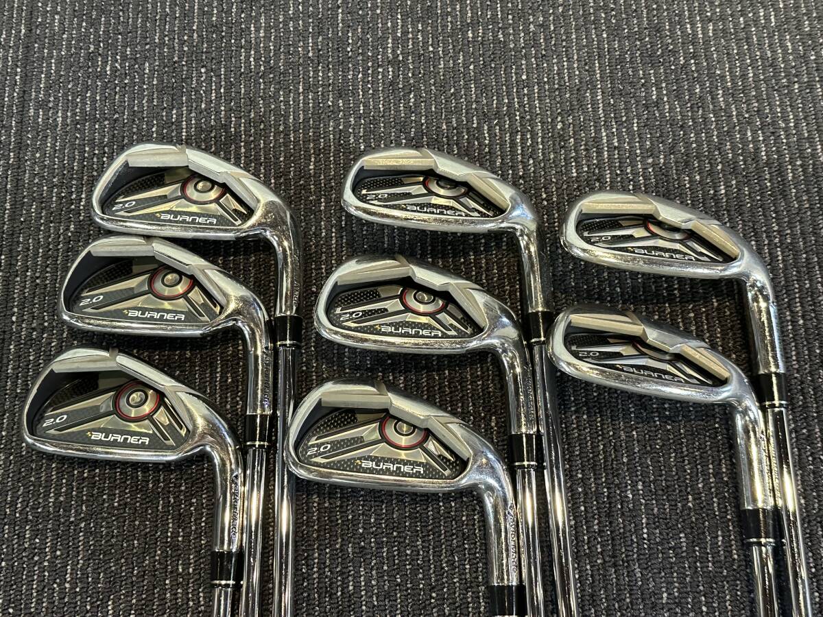 S3290 TaylorMade テーラーメイド BURNER 2.0 4,5,6,7,8,9,A,P アイアン 8本セット 85 FLEX-S シャフト 現状品拍卖