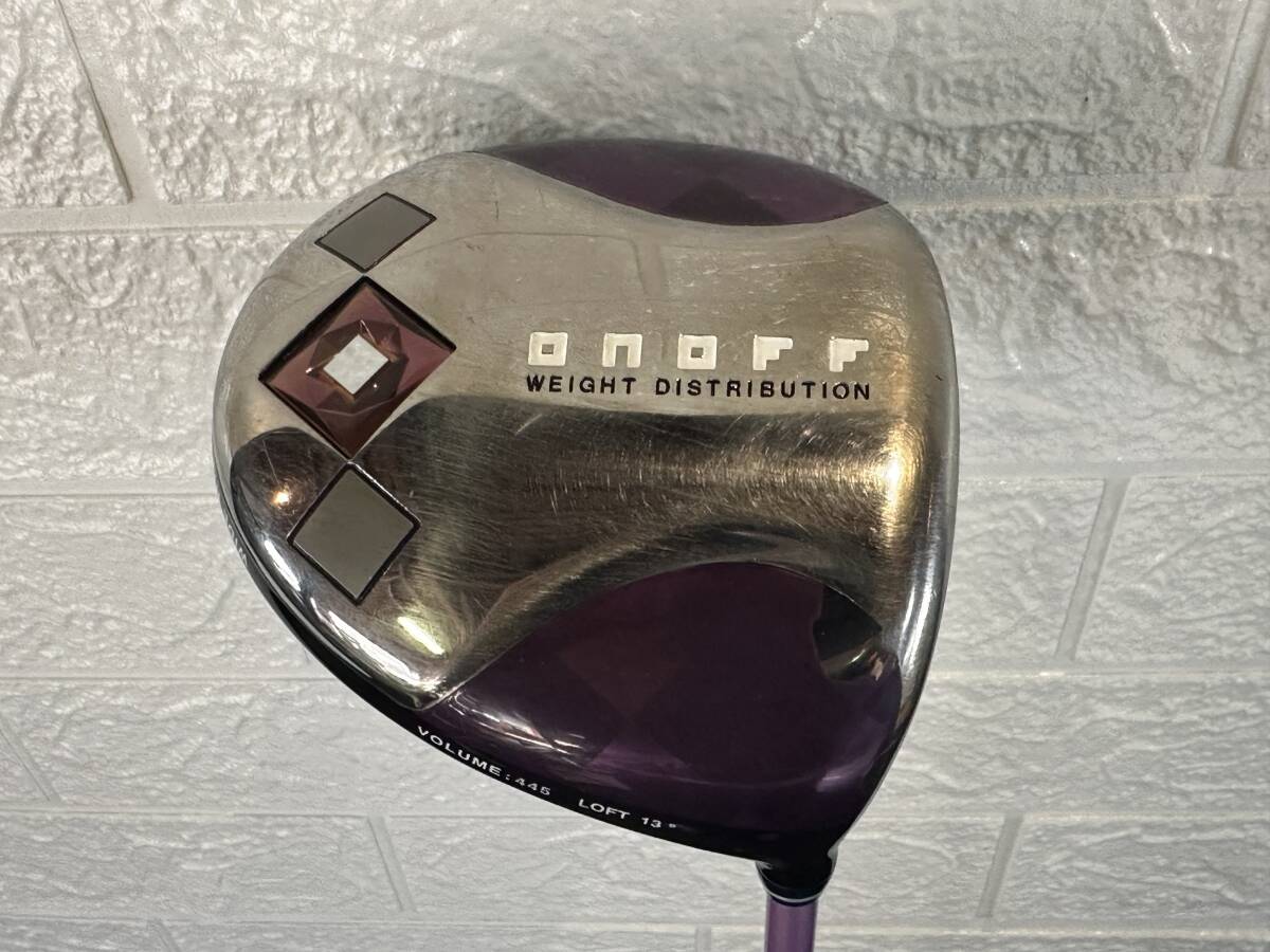 S3290 ONOFF オノフ ウェイト ディストリビューション 445 13° ドライバー レディース SMOOTH KICK LP-414D フレックスL シャフト 現状品拍卖