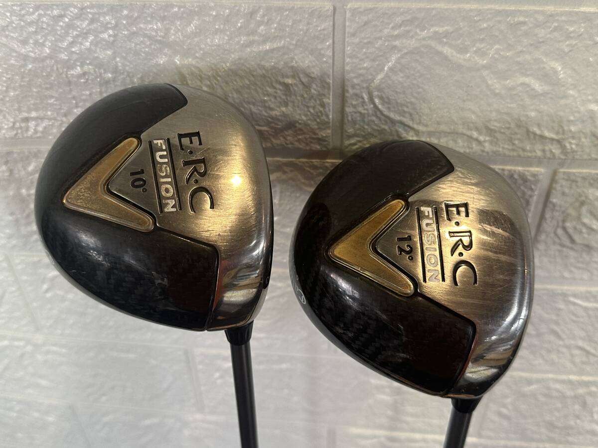 S3290 Callaway キャロウェイ ERC FUSION 10° 12° レディース ドライバー 2本 SYSTEM55 SYSTEM50 シャフト 現状品拍卖
