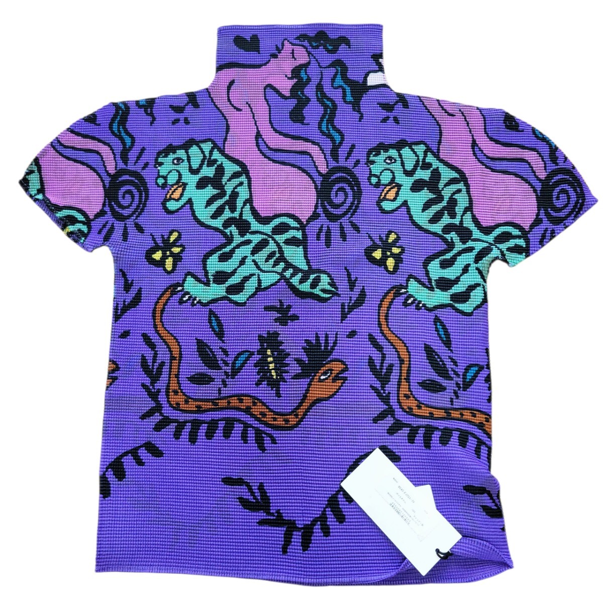 新品未使用タグ付き ミーイッセイミヤケ 輪廻 総柄 半袖カットソー トップスプ PLEATS PLEASE me ISSEY MIYAKE イッセイミヤケ 187拍卖