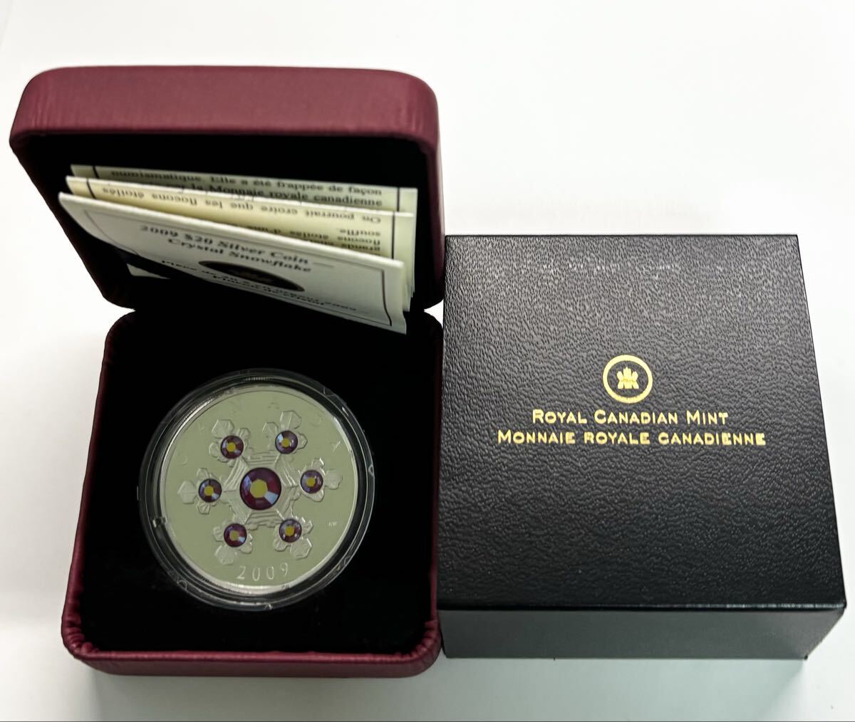 カナダ 20ドル 銀貨 2009 snowflake Flocon de cristal スノーフレーク シルバー コイン 雪の結晶拍卖