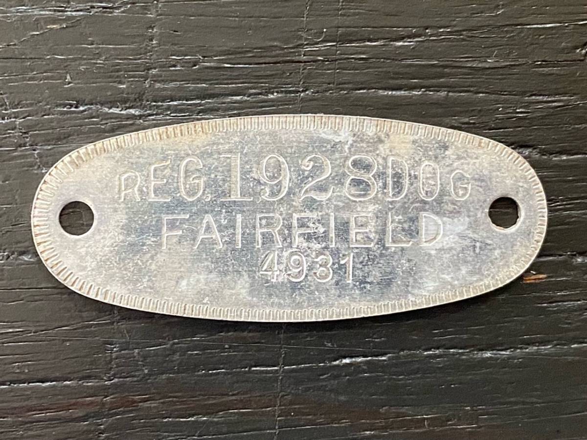 1920s US ビンテージ 古ーい ドッグ ライセンス タグ ドッグタグ  sw20s#2拍卖