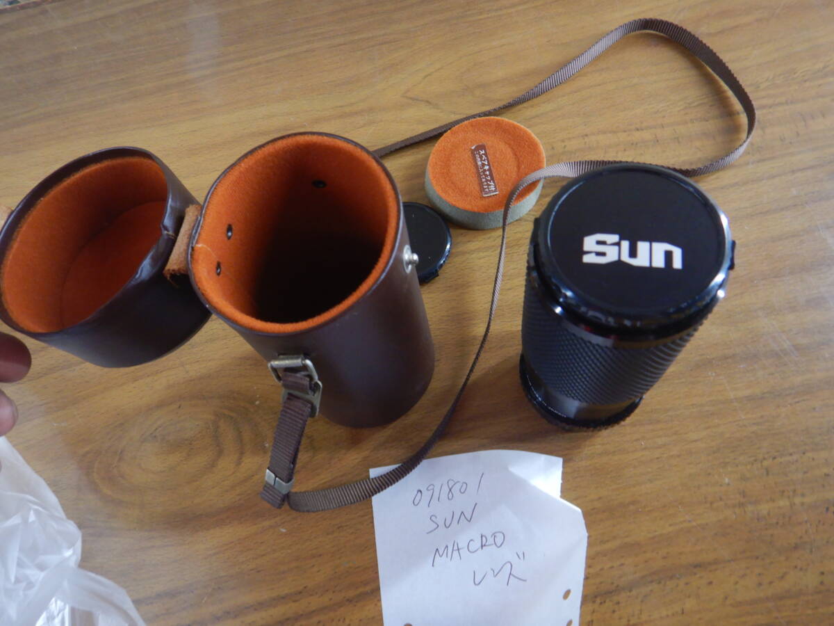 カメラレンズ SUNZOOM 091801 8-200MM 1:4.5 MACRO 直径55 NRC 昭和レトロ 一眼レフ拍卖