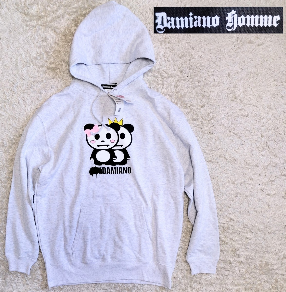 【未使用★大きいサイズXL】Damiano Homme スウェットパーカー/グレー●定価13,200円☆ダミアーノ (9171)拍卖