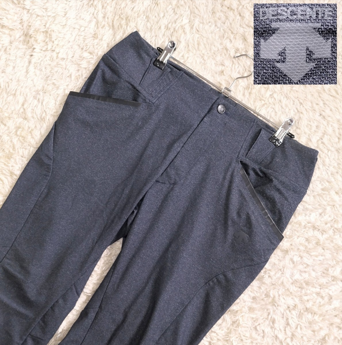 【Мサイズ】DESCENTE ロングパンツ/ネイビー●デサント (8191)拍卖