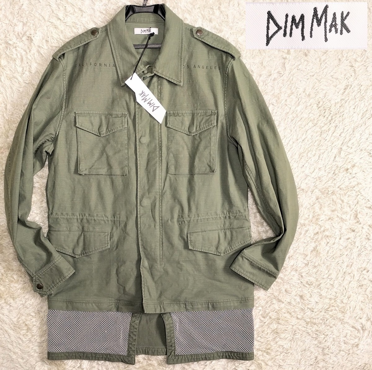 【未使用★定価57,000円】Lサイズ DIM MAK ストレッチ ミリタリージャケット/フィールドジャケット/カーキ◆ディム マック (9)拍卖