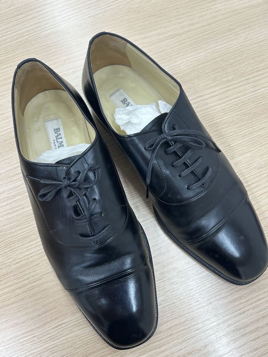 om/松 8e83 BALMAIN ビジネスシューズ ブラック 黒拍卖