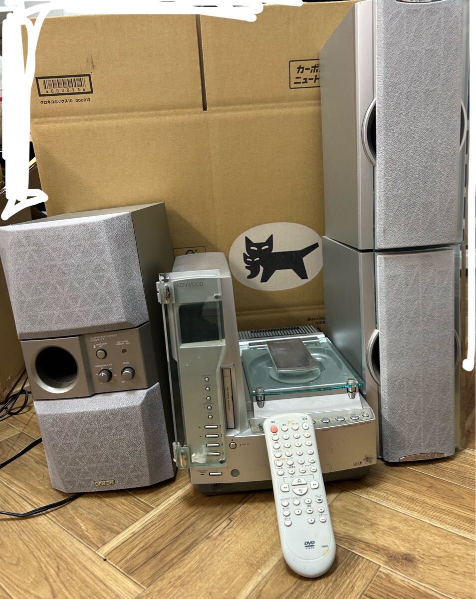 om/松 9e96 ケンウッド 電源入ります  システムコンポ ウーハー スピーカー拍卖