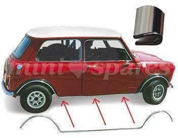 ローバーミニ サイドメッキモール スタンダードタイプ GZF107A 片側分 SPE kenz拍卖