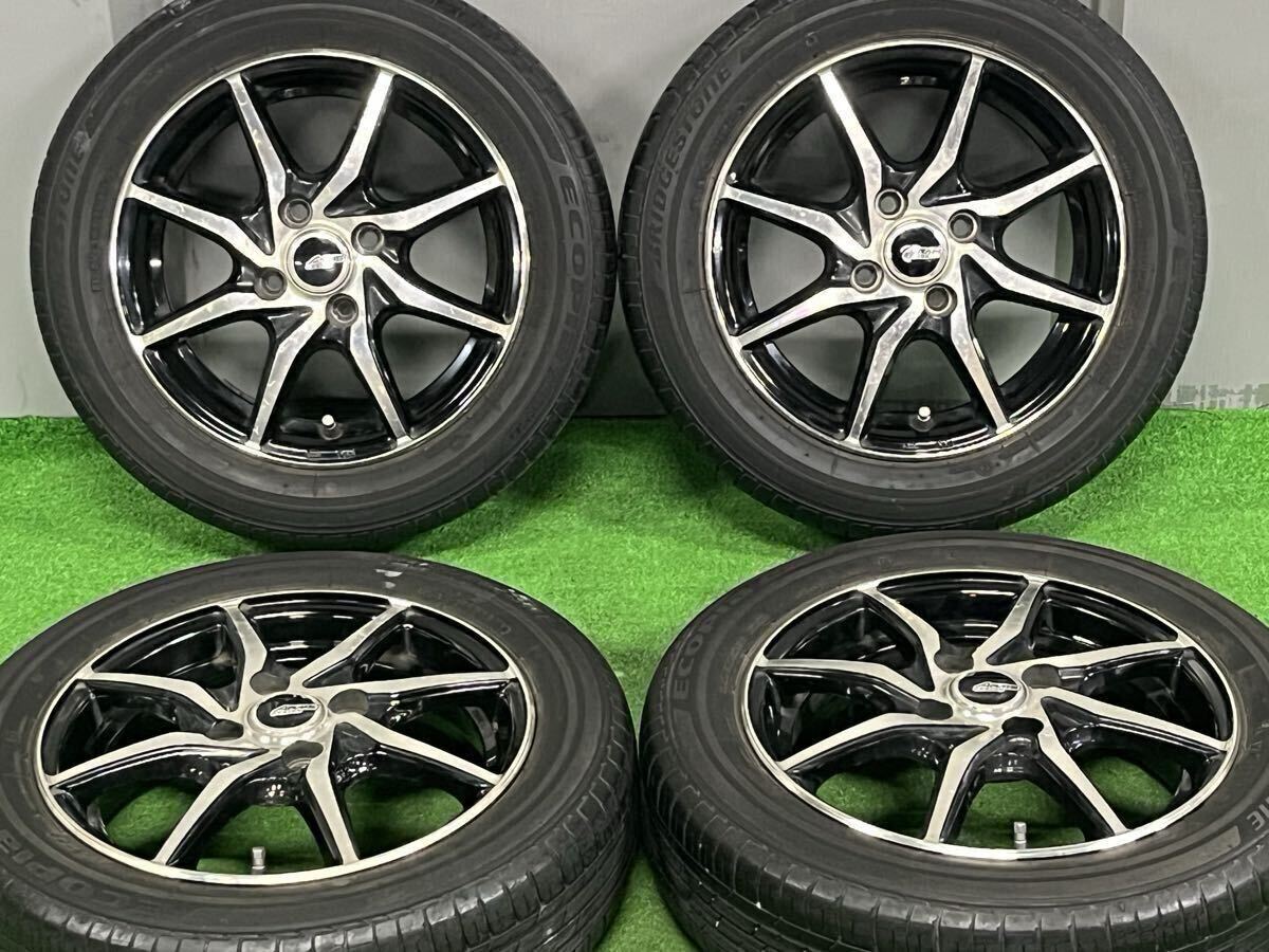 【即決品!!】ARMS デザイン 14in 4.5J +45 PCD100 ブリヂストン エコピア 4本 N-BOX N-WGN スペーシア ワゴンR タント ムーヴ アルト拍卖