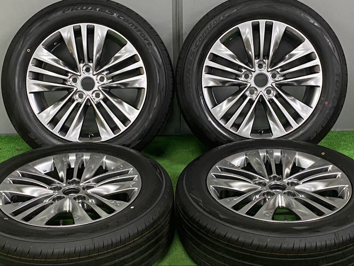 【新車外し品!】トヨタ 40 アルファード 純正 18in 7J +40 PCD120 TOYO プロクセス 225/60R18 ヴェルファイア 車検 交換用 純正戻し 即納拍卖