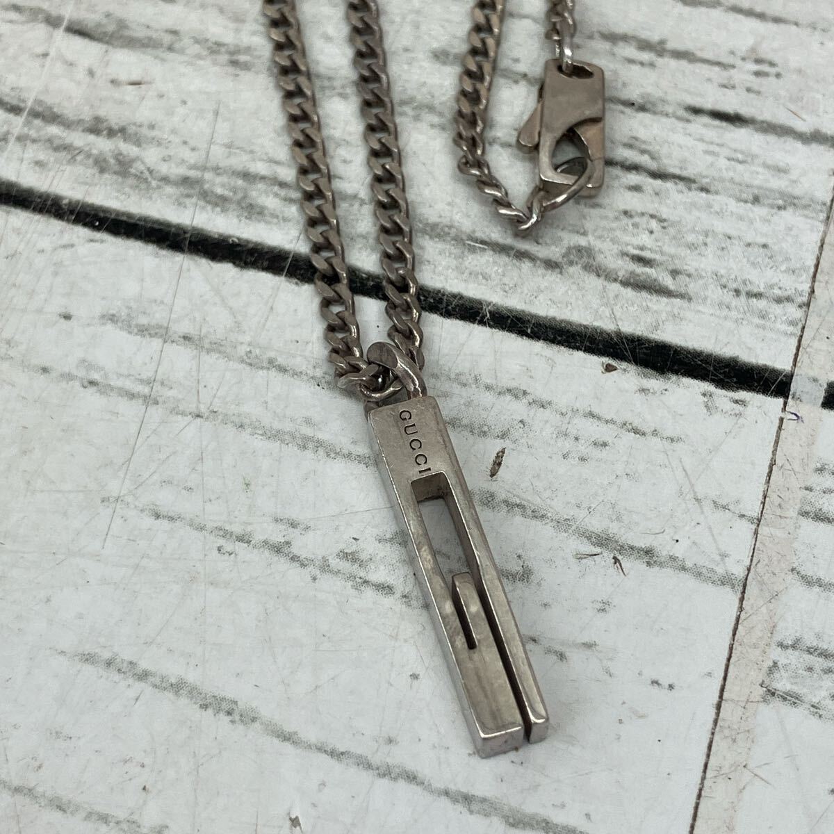 GUCCI グッチ シルバー SV925 アクセサリー ネックレス シルバー Gロゴ シルバー系【8454】拍卖