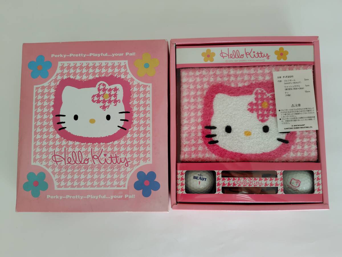 Hello Kitty ハローキティ DUNLOP ゴルフギフトセット ゴルフボール・ウォッシュタオル・ティ拍卖