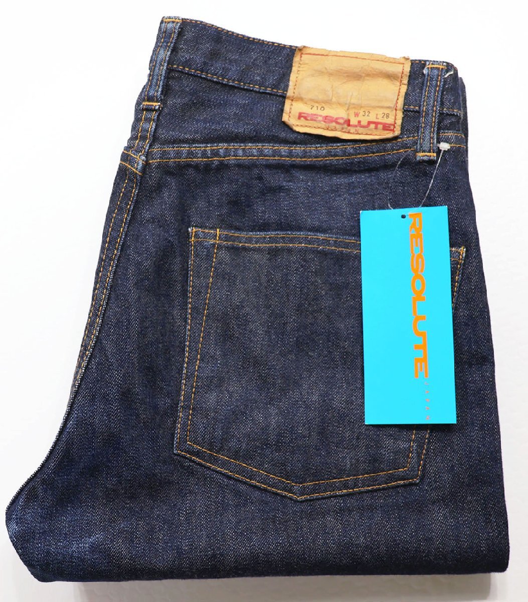 RESOLUTE (リゾルト) Lot 710 - 66 MODEL - / 60sストレートジーンズ 美品 インディゴ w32 × L28 / デニムパンツ / ドゥニーム拍卖