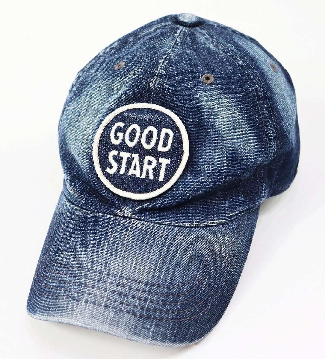 UES (ウエス) DENIM BASEBALL CAP - GOOD START - / デニムベースボールキャップ インディゴ size XL拍卖