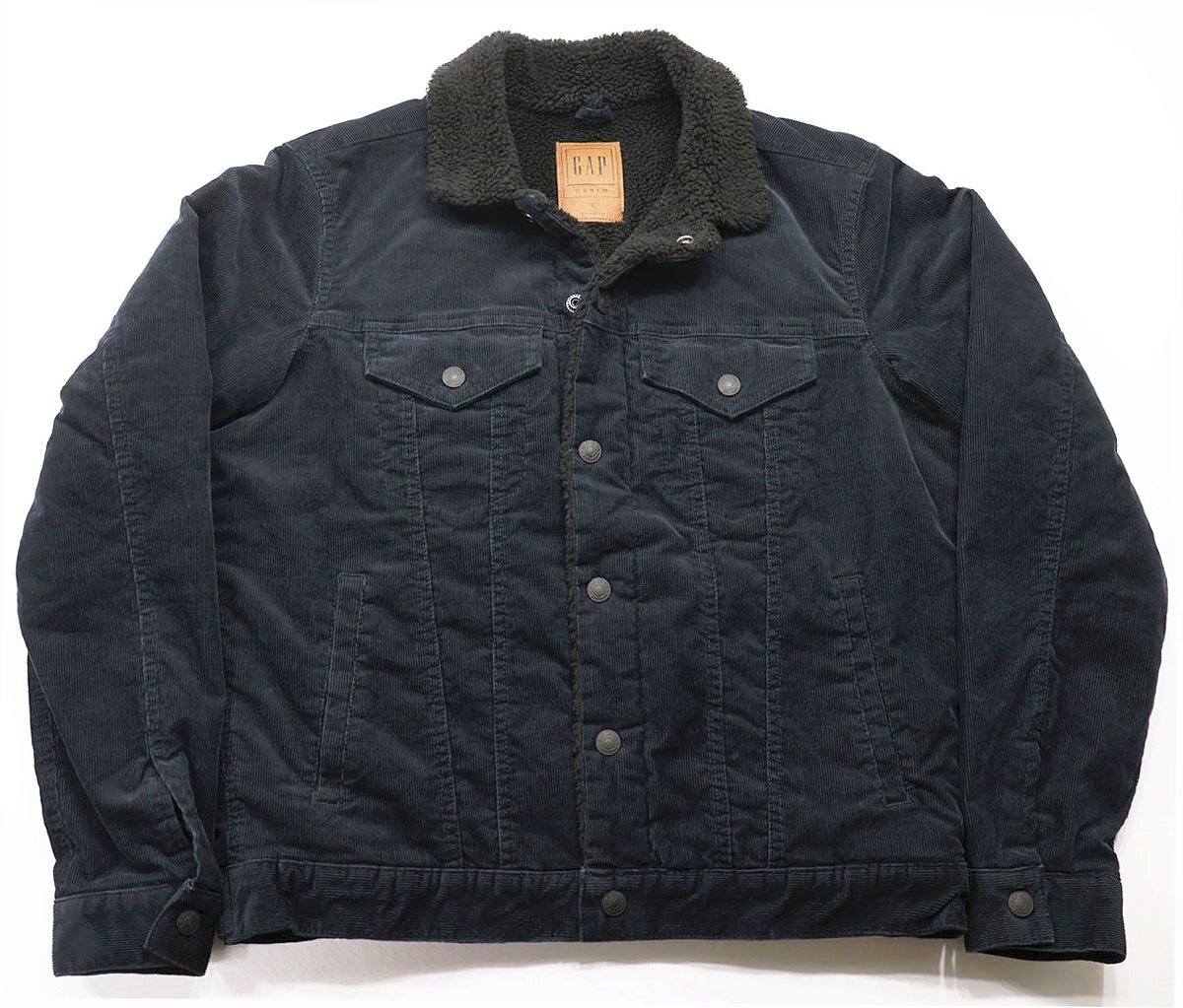 GAP (ギャップ) Sherpa Lined Corduroy Icon Jacket / シェルパライニング コーデュロイ アイコンジャケット 美品 ブラック size S拍卖