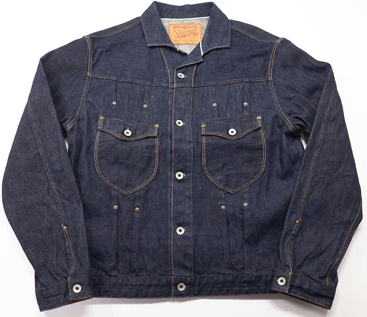 STEVENSON OVERALL Co. (スティーブンソンオーバーオール) Slinger - 401 / スリンガー デニムジャケット 極美品 インディゴ size 44拍卖