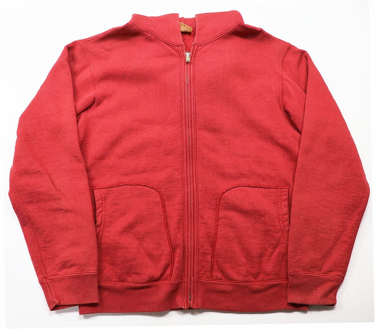 Deluxeware (デラックスウエア) SPZ-P...Full Zip Parka Plain / フルジップパーカー プレーン レッド size S拍卖