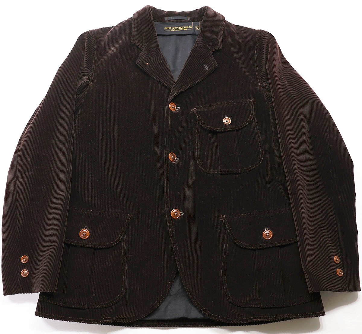 Freewheelers (フリーホイーラーズ) DOUGLAS SACK COAT - HEAVY CORDUROY - / ダグラス サックコート コーデュロイ #1131020 美品 size 38拍卖