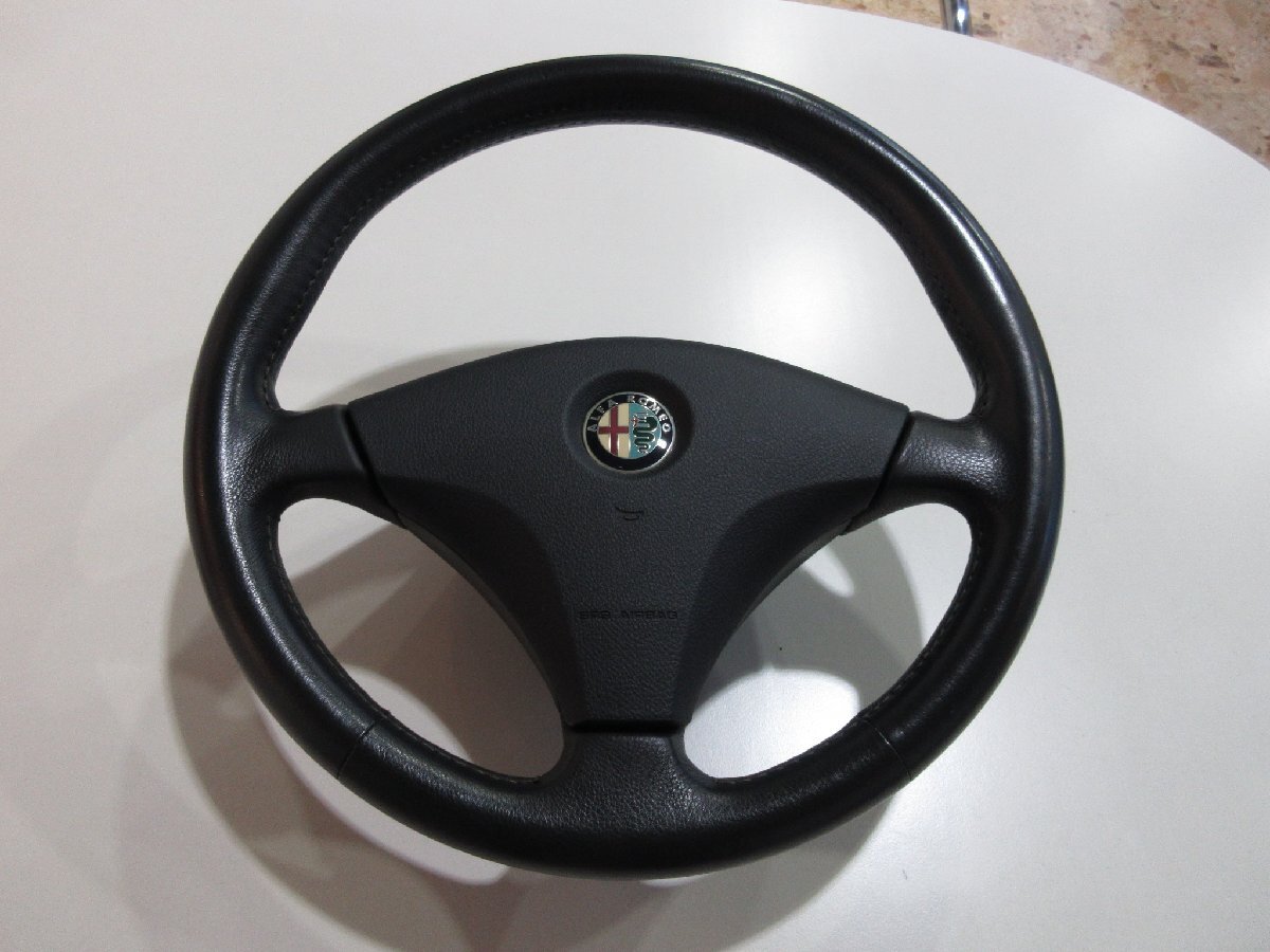 0740  初期型 156 V6 ステアリング ハンドル 6MT 走行41600キロ アルファロメオ 拍卖