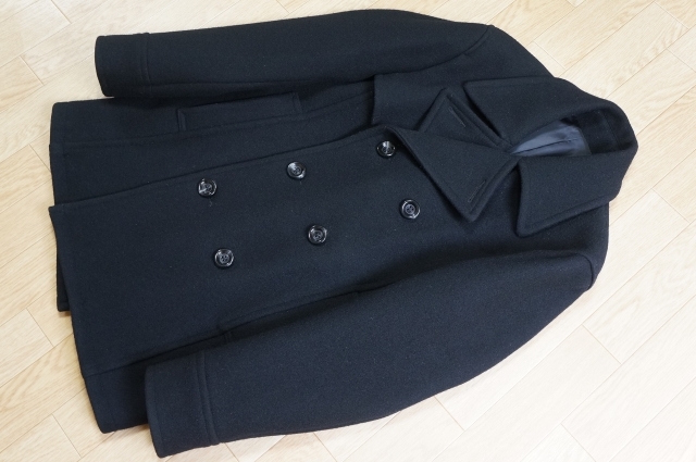 R693 即決 PHERROW'S フェローズ ヘビーメルトン Pコート ME ブラック拍卖