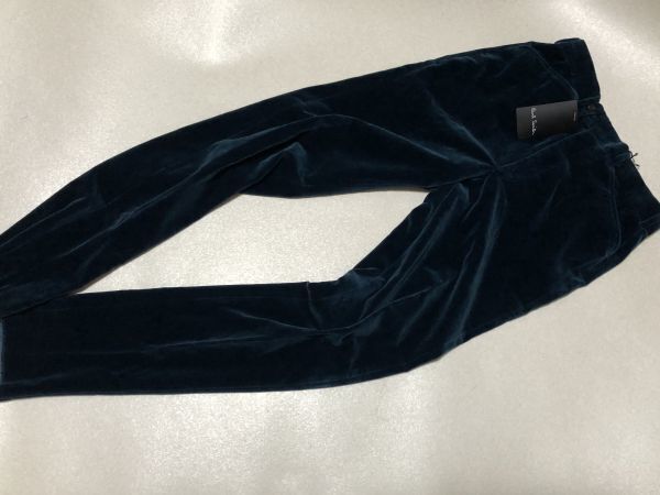 ★★初お取引様&P取得リピーター様→条件達成特典有り◎新品未使用◎ レアカラー◎ポールスミス◎ベロアパンツ 裾幅狭いシルエット拍卖