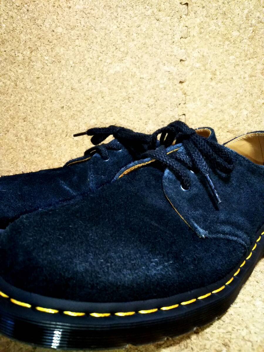 【Dr.MARTENS】ドクターマーチン 1461 SOFT BUCK 3ホールシューズ UK8 (27cm ) 3EYE SHOE ブラック スエード【良品】拍卖