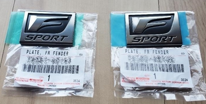 ●新品 未使用●レクサス純正 RX500 IS500 Fスポーツ エンブレム 左右 LEXUS/F-SPORT拍卖
