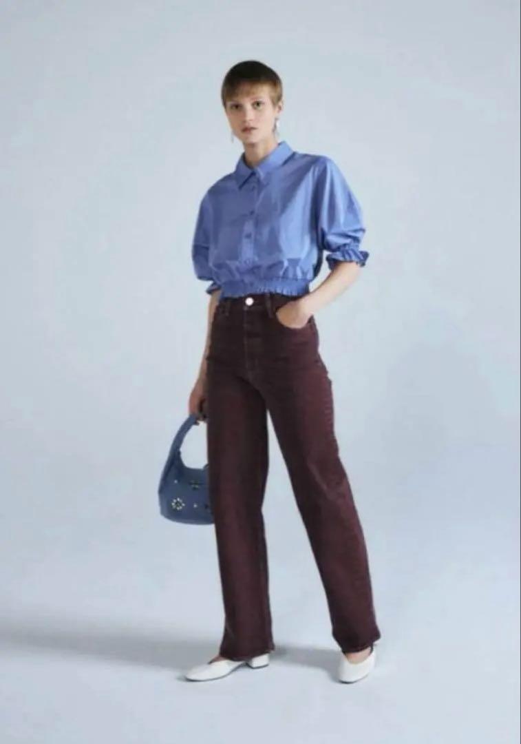 マウジー MOUSSY デニム ブラウン 26 ストレート拍卖