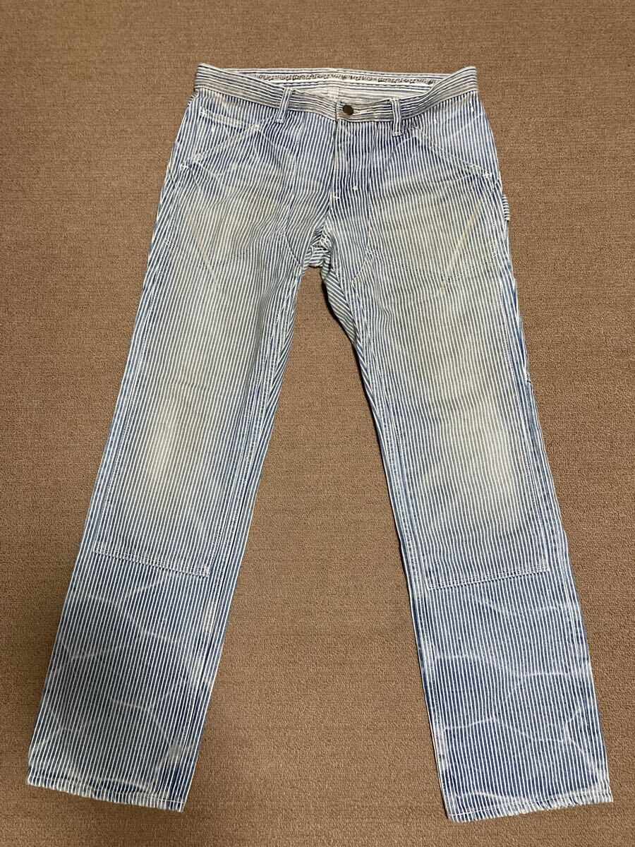 ナンバーナイン ヒッコリーペインターパンツ 4x28 デニム 本人期 宮下期拍卖