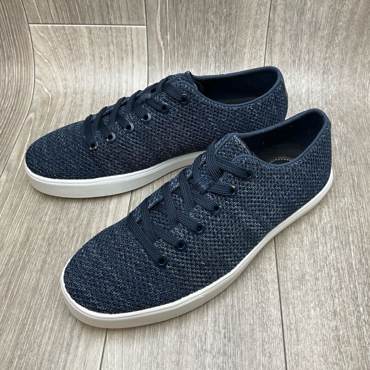 Orobianco◆ニットスニーカー◆ネイビー◆サイズL(26.0〜26.5cm)紳士革靴ビジカジオフィスカジュアル通勤拍卖