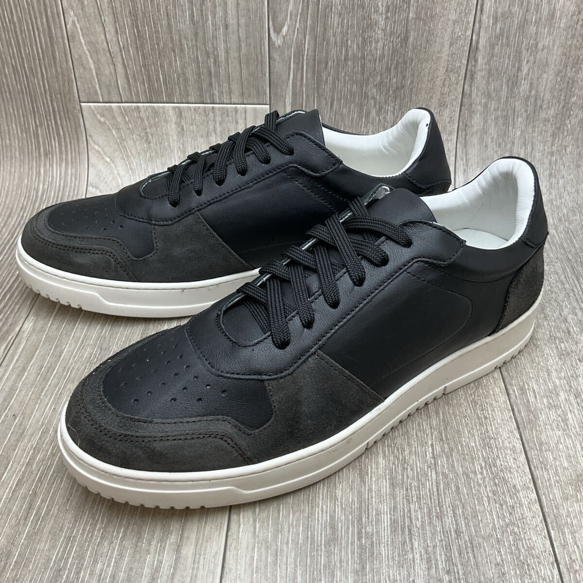 【アウトレット】Orobianco◆レザースニーカー◆サイズ42(26.0cm)◆ブラック◆イタリア製オロビアンコ紳士革靴拍卖