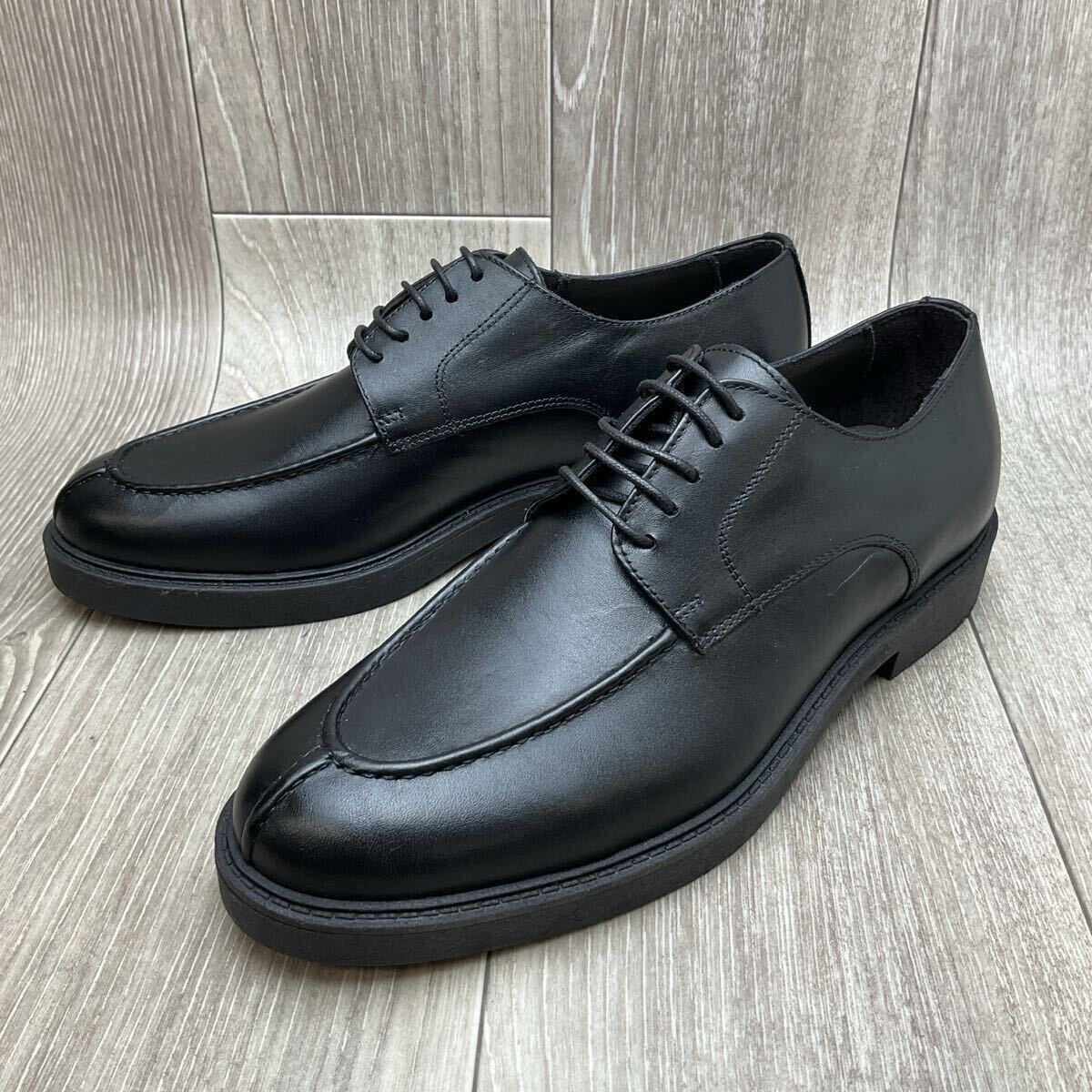 【アウトレット】Orobianco◆エプロンフロントシューズ◆ブラック◆サイズ40(25.0cm) 紳士革靴ビジカジオフィスカジュアル牛革イタリア製黒拍卖