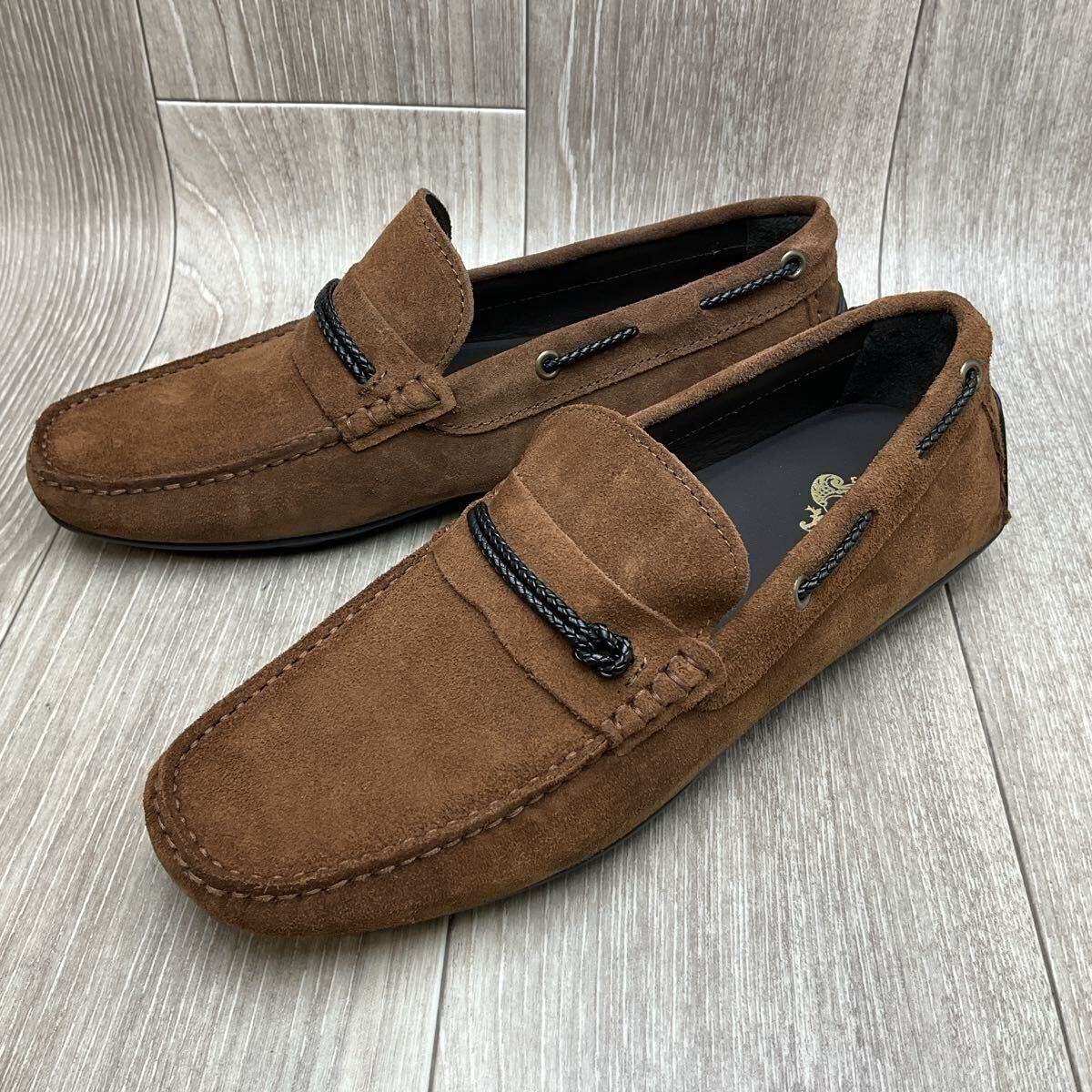 【アウトレット】Orobianco◆スエードドライビングシューズ◆ブラウン◆サイズ41(25.5cm)◆オロビアンコ紳士革靴イタリア製 茶 スリッポン拍卖