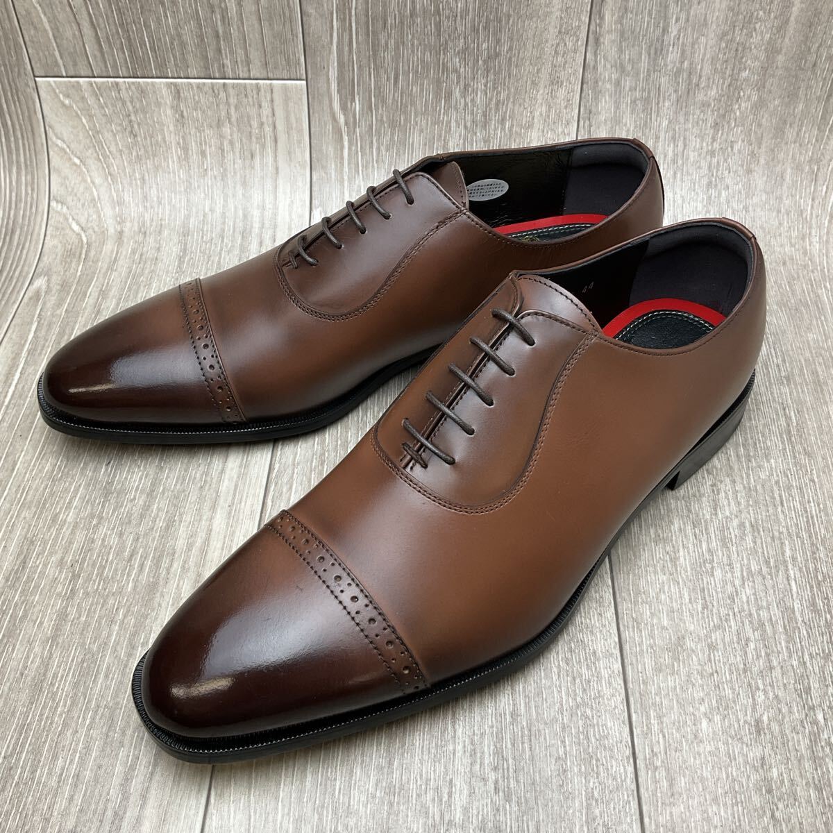 【アウトレット】Orobianco◆内羽根キャップトゥ◆サイズ44(26.5cm)◆ブラウン◆オロビアンコ紳士革靴イタリア製ビジネスシューズ 茶拍卖