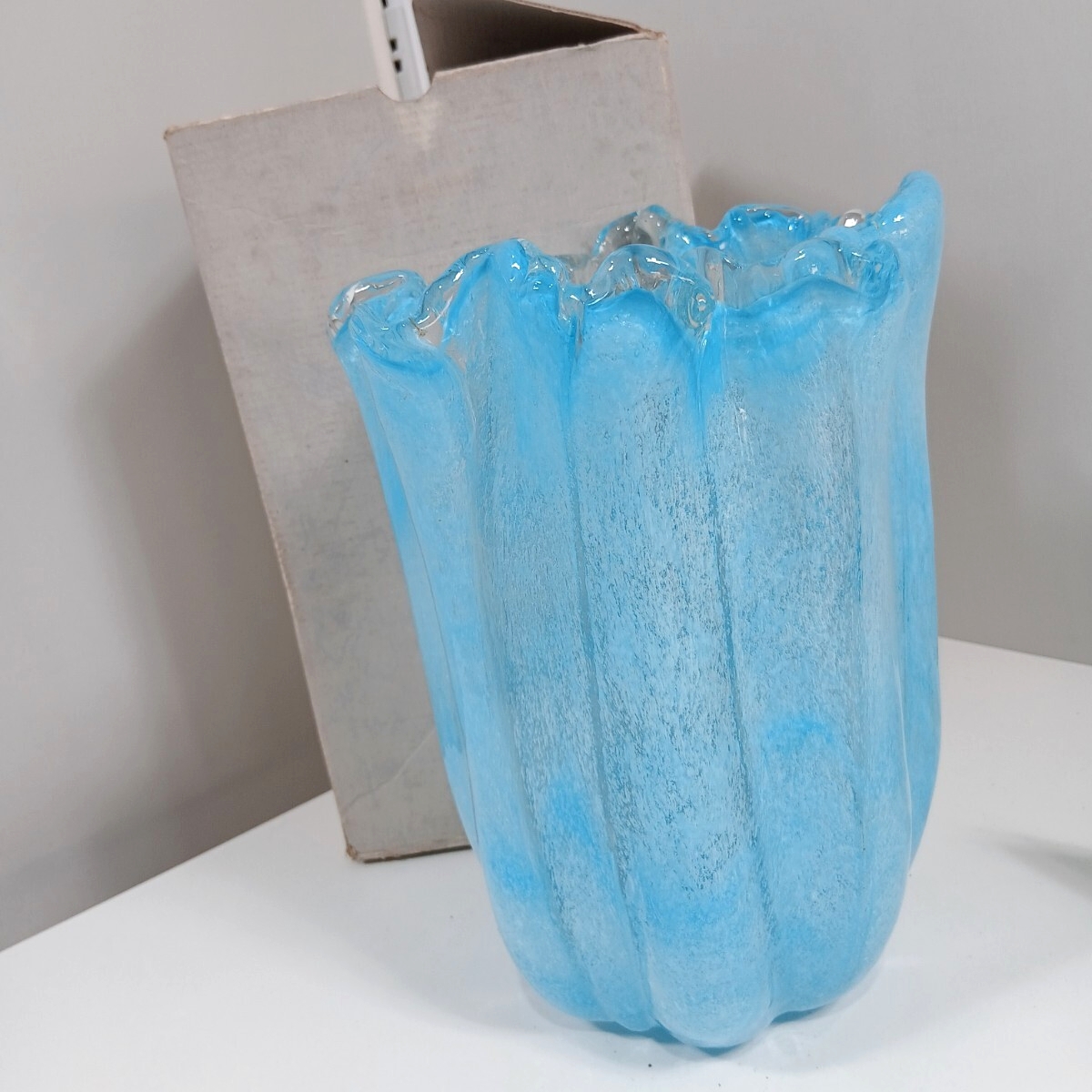 #290 花瓶 花器 岩田ガラス 花入 ガラス フラワーベース拍卖