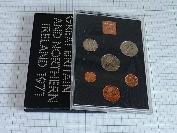 イギリス 未使用 1971年 プルーフ ミント コインセット 記念メダル 拍卖