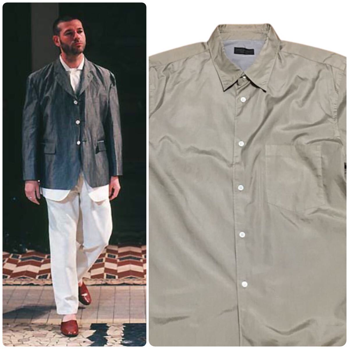 新同●1998 Vintage コムデギャルソンオムプリュスcomme des garcons ヴィンテージ Archive アーカイブ Rei Kawakubo homme plus シーム拍卖