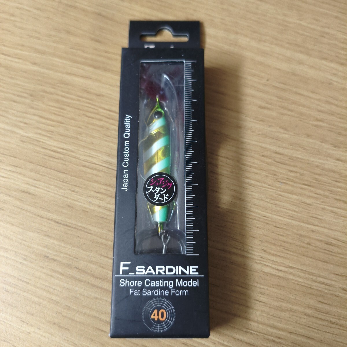 ジーク未使用品Fサーディン 40g FS010 ZGグリーンゴールド メタルジグ拍卖
