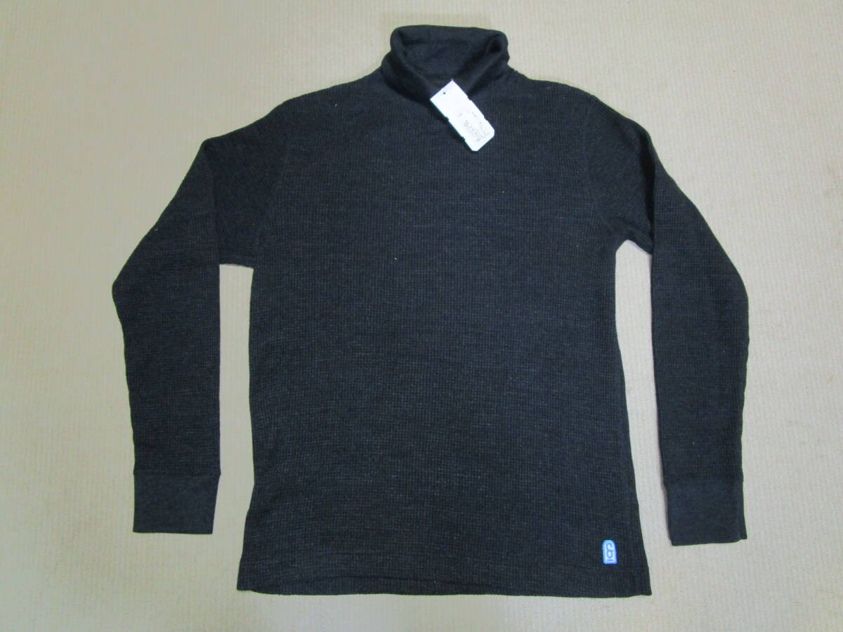 新品即決!URBAN RESEARCH DOORS アーバンリサーチドアーズ FORK&SPOON メンズ コットン混 ワッフルニット タートルネック カットソー 4拍卖