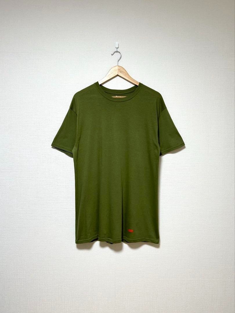 supreme×hanes オーリーブ無地Tee 無地Tシャツ拍卖
