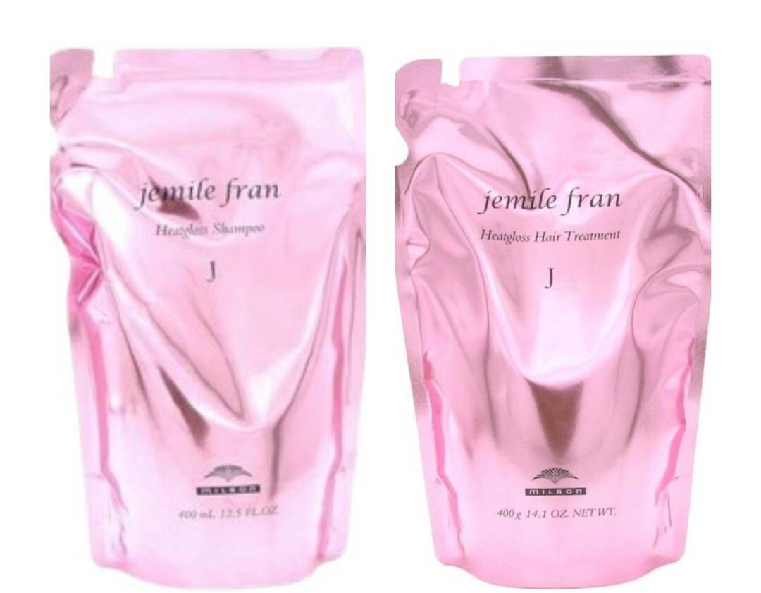 ミルボン ジェミールフラン ヒートグロス シャンプーJ&トリートメントセット(400ml+400g)×1個拍卖