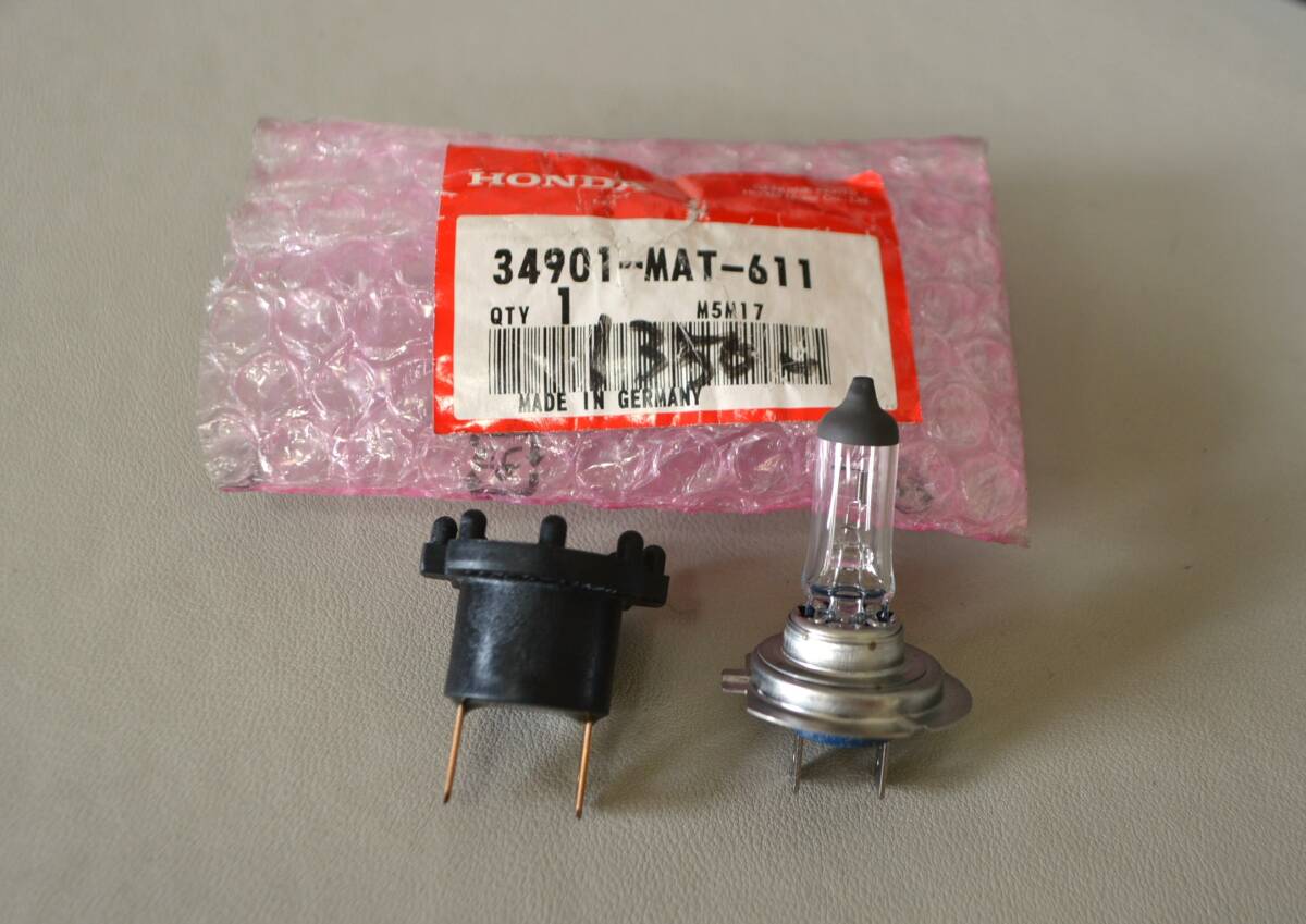 ホンダ純正 12V 55W H7 ヘッドライトバルブ 新品 34901-MAT-611拍卖