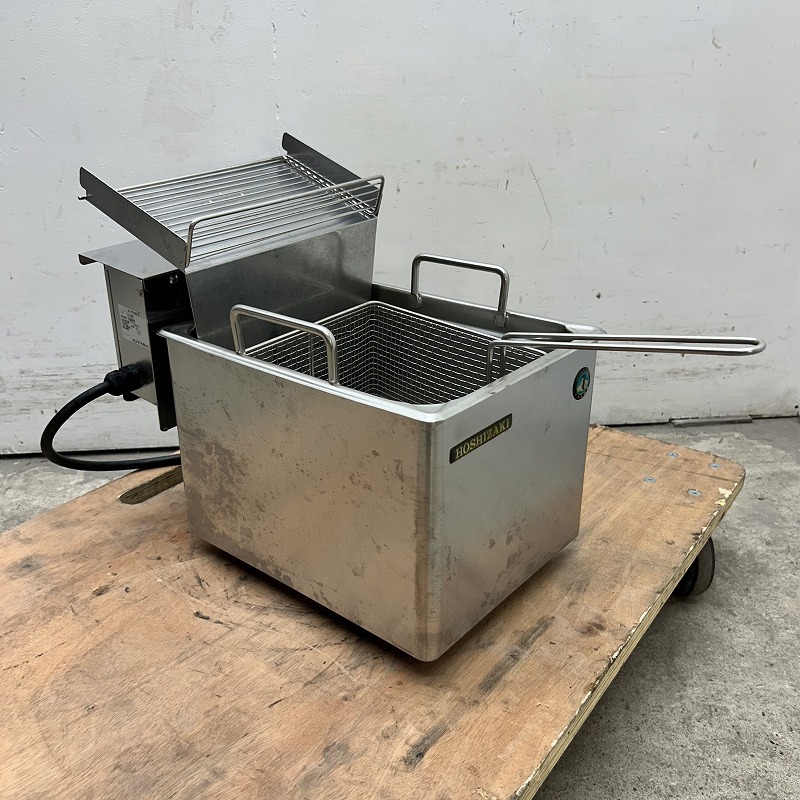 ★EI0103 | 卓上電気フライヤー ホシザキ FL-8TB 単相200V W270×D450×H380mm 中古 業務用拍卖