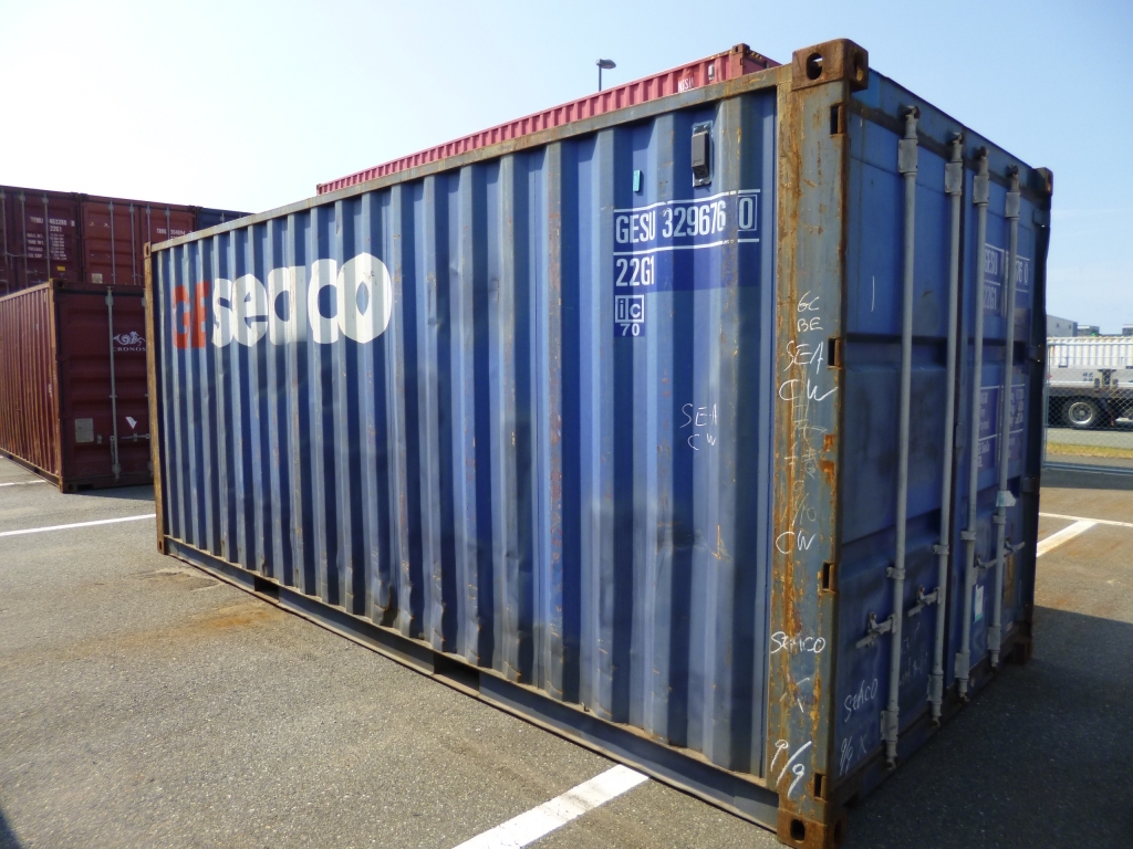 20FT中古海上コンテナ、配送+仮置き、広島県、兵庫県、和歌山県、岡山県、福井県、全域/全国全域配送します.(在庫50台)拍卖
